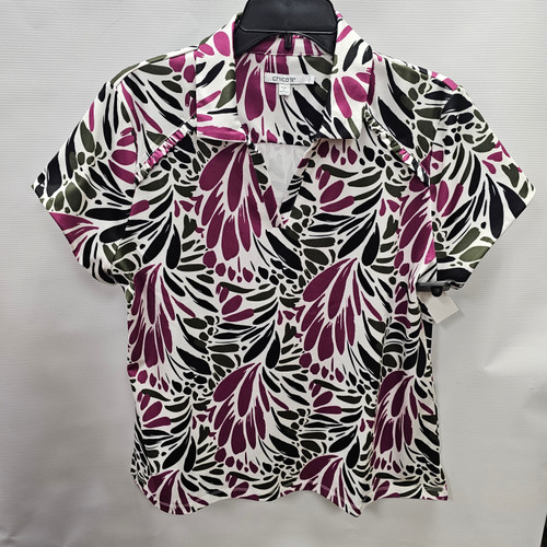 Vist Large View of Product Image Which is Used Chico's Short Sleeve Top L-12/14 60112-S000421382