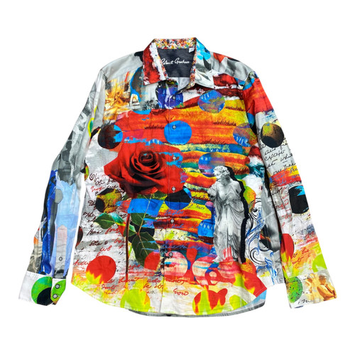 Vist Large View of Product Image Which is Used Robert Graham Mens Long Sleeve Top XL/17-17.5 60099-S000330560