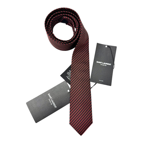 Vist Large View of Product Image Which is Used Saint Laurent Necktie with Tags 60099-S000330602