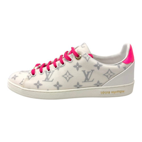 Vist Large View of Product Image Which is Used Louis Vuitton Frontrow Sneakers Monogram technical fabric Pink and White EU 41, US 10 60099-S000330604