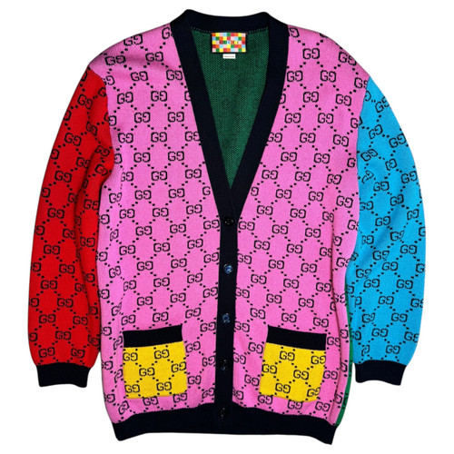 Used Gucci GG Women’s Multicolor Wool and Cotton Sweater M 60099-S000330619