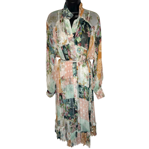 Vist Large View of Product Image Which is Used Zimmermann Patchwork Floral Long Dress  Medium 60099-S000330621
