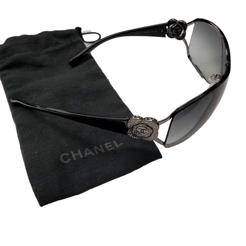 Used Chanel 4164-B Interlocking CC Logo Sunglasses 60098-S000121783