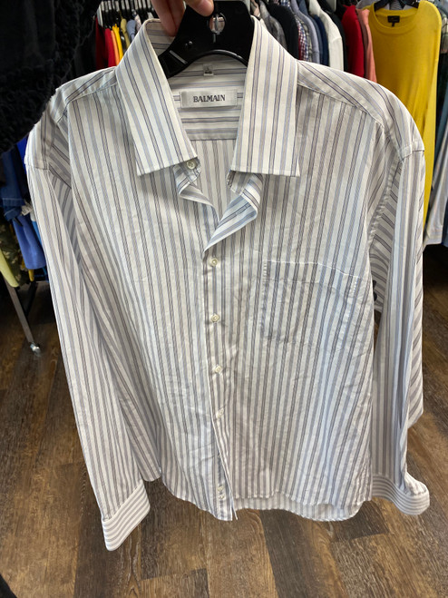 Vist Large View of Product Image Which is Used Balmain Mens Long Sleeve Top L/16-16.5 60119-S000092859