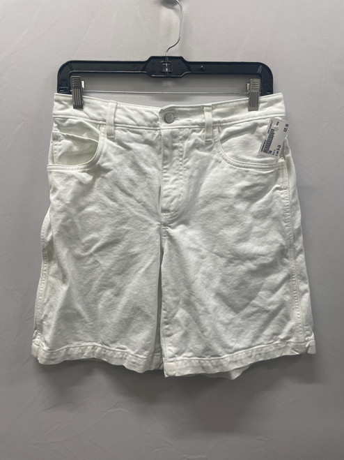 Vist Large View of Product Image Which is Used White TNA Denim Shorts 6-28 60137-S000064922