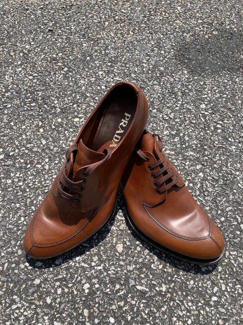 Vist Large View of Product Image Which is Used Mens Prada Dress Shoes 9 60067-S000748999