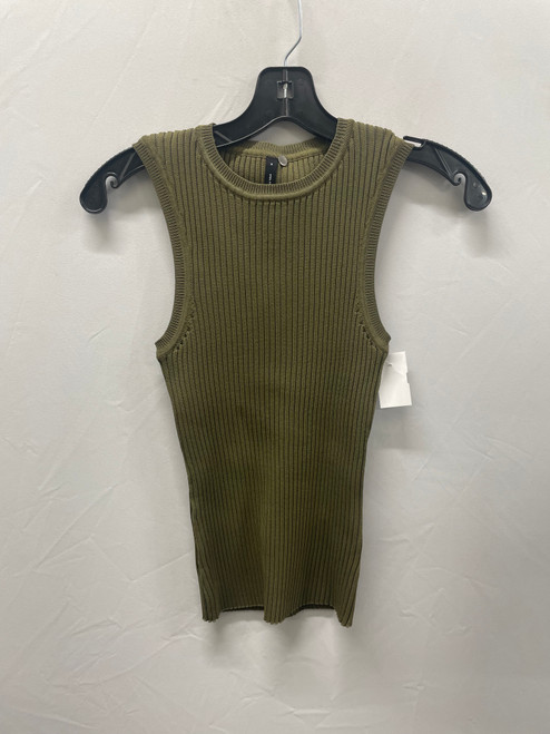 Vist Large View of Product Image Which is Used Green Staple the Label Sleeveless Top M-8/10 60137-S000065126