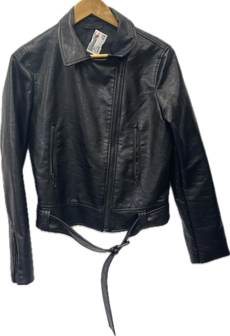 Vist Large View of Product Image Which is Used T Tahari Leather Jacket S-4/6 60030-S000858154