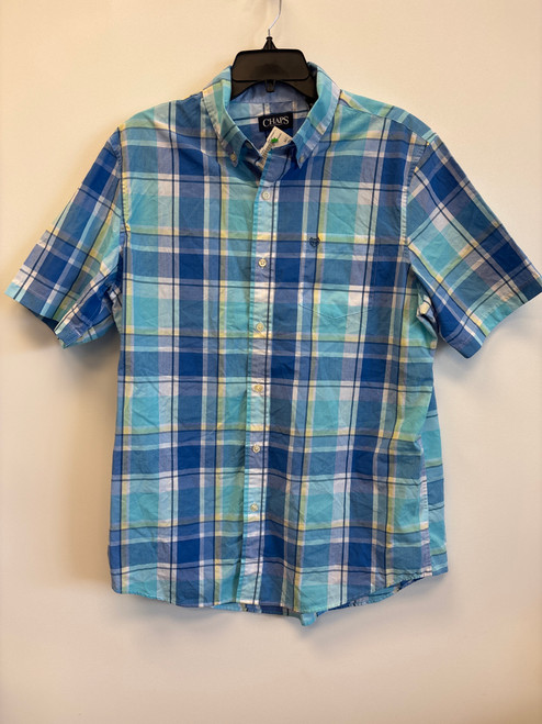 Vist Large View of Product Image Which is Used Chaps Mens Short Sleeve Top L/16-16.5 60076-S000774253