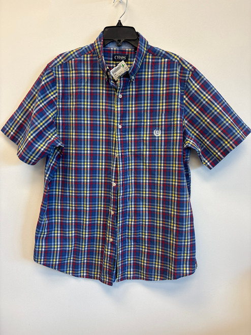 Vist Large View of Product Image Which is Used Chaps Mens Short Sleeve Top L/16-16.5 60076-S000774258