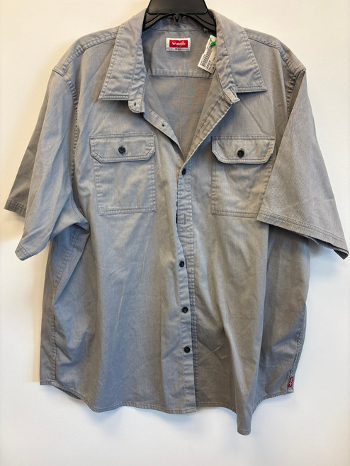 Vist Large View of Product Image Which is Used Wrangler Mens Short Sleeve Top 2X/18-18.5 60076-S000774268