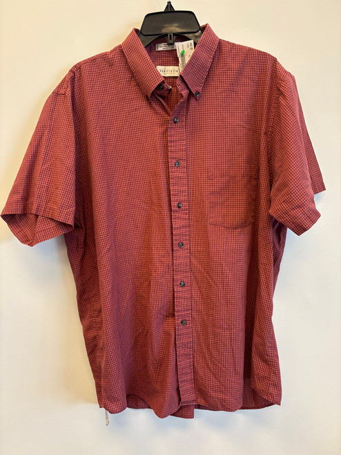 Vist Large View of Product Image Which is Used Van Heusen Mens Short Sleeve Top XL/17-17.5 60076-S000774270