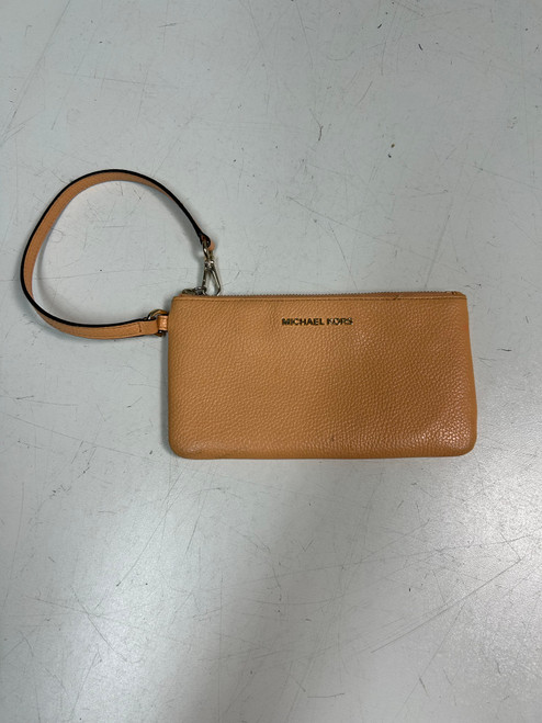 Vist Large View of Product Image Which is Used Michael Michael Kors Leather Wristlet