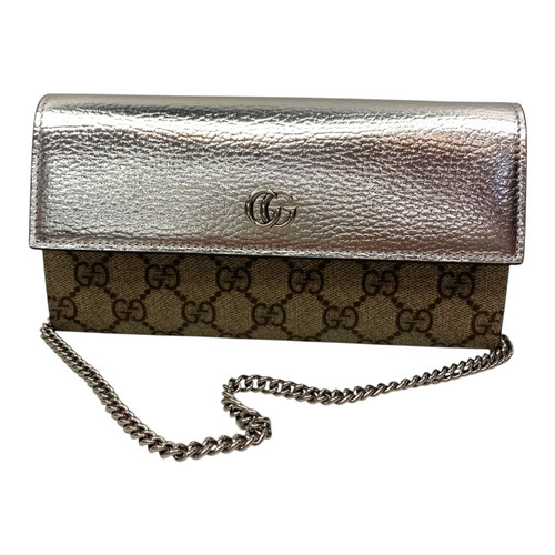Vist Large View of Product Image Which is Used Gucci GG Metallic BI-color wallet on chain 60099-S000331006