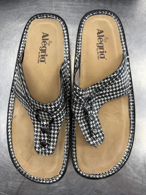 Vist Large View of Product Image Which is Used Alegria Wedge Sandals 9 60032-S000637380