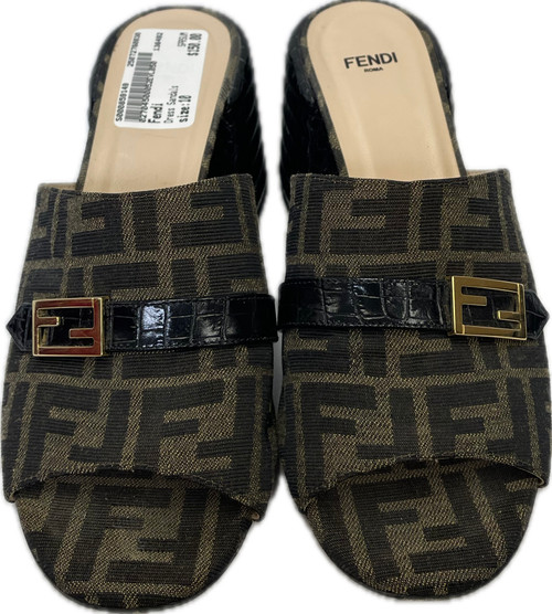 Vist Large View of Product Image Which is Used Fendi Dress Sandals 10 60030-S000859149