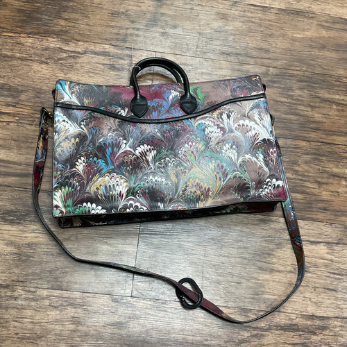 Vist Large View of Product Image Which is Used hand painted Unbranded Large Leather Handbag 60004-S000622201