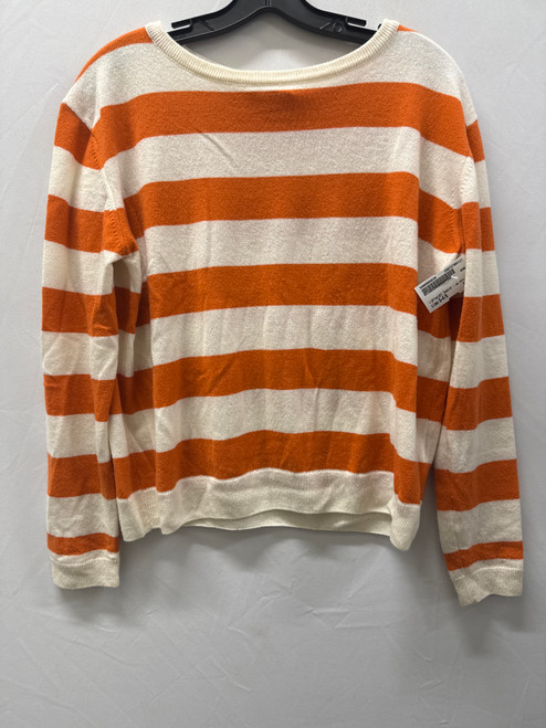 Vist Large View of Product Image Which is Used White/Orange We Norwegians Lightweight Sweater S-4/6 60137-S000065839