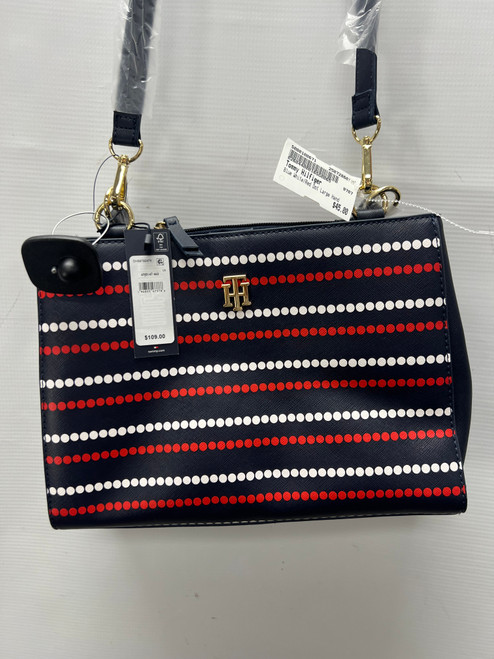 Vist Large View of Product Image Which is Used Tommy Hilfiger Large Leather Handbag