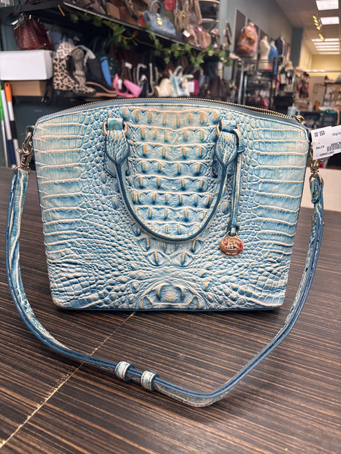 Vist Large View of Product Image Which is Used Brahmin Large Leather Handbag 60032-S000637604