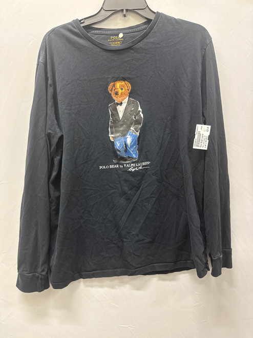 Vist Large View of Product Image Which is Used Black Polo Ralph Lauren Mens Long Sleeve Top L/16-16.5 60137-S000066026