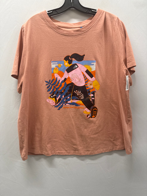 Vist Large View of Product Image Which is Used Pink The North Face Active Short Sleeve 2X-20 60137-S000066023