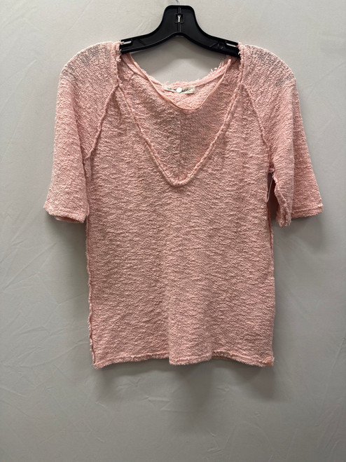Vist Large View of Product Image Which is Used Pink Free People Short Sleeve Top L-12/14 60137-S000066133