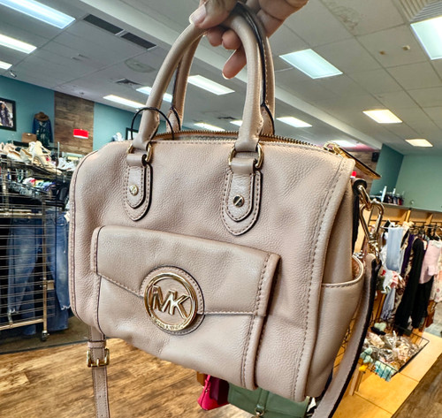 Vist Large View of Product Image Which is Used Michael Michael Kors Small Leather Handbag