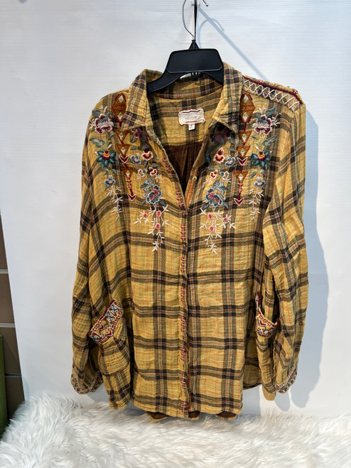 Vist Large View of Product Image Which is Used Johnny Was Long Sleeve Top XL-16 60132-S000101395