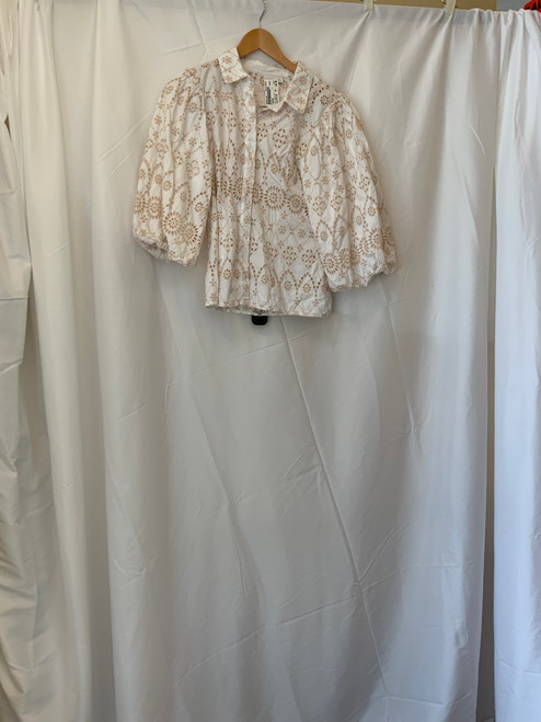 Vist Large View of Product Image Which is Used Topshop Long Sleeve Top P M-8/10 60009-S000581394