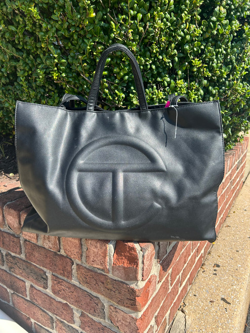 Vist Large View of Product Image Which is Used Telfar Large Leather Handbag