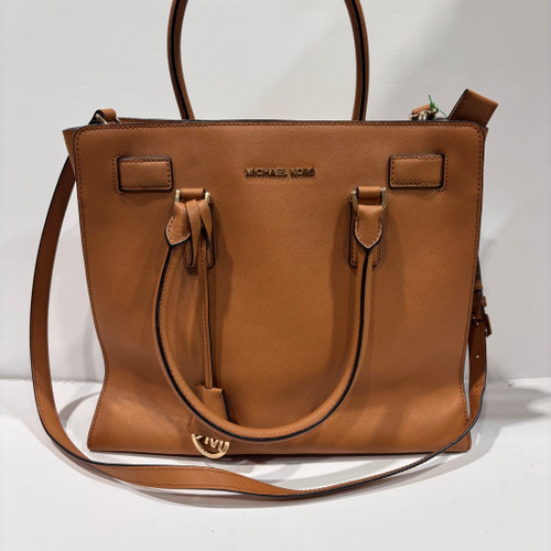 Vist Large View of Product Image Which is Used Michael Michael Kors Large Leather Handbag