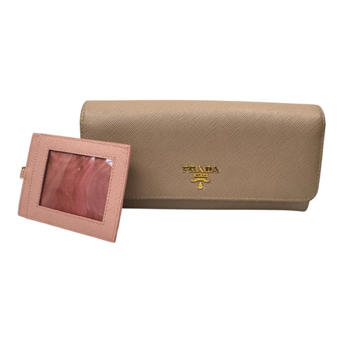 Vist Large View of Product Image Which is Used Prada Leather Wallet