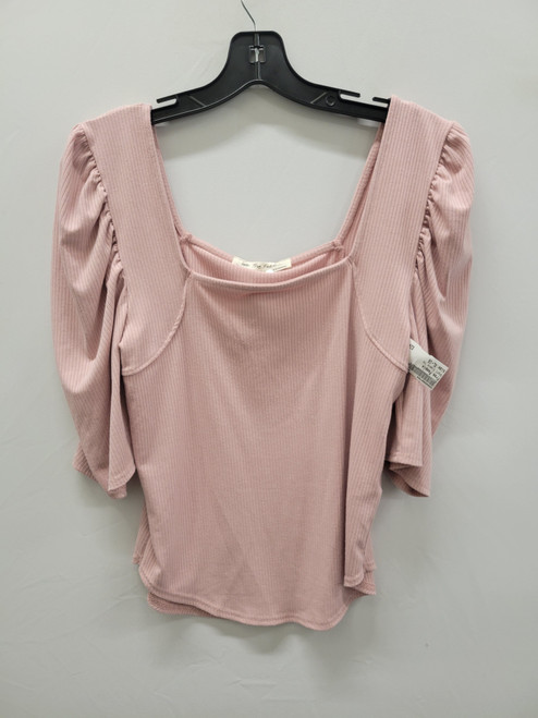 Vist Large View of Product Image Which is Used Pink Free People Short Sleeve Top XL-16