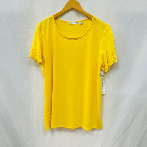 Vist Large View of Product Image Which is Used Notations Short Sleeve Top P 2X-20