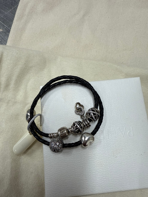 Vist Large View of Product Image Which is Used Black Pandora Bracelet