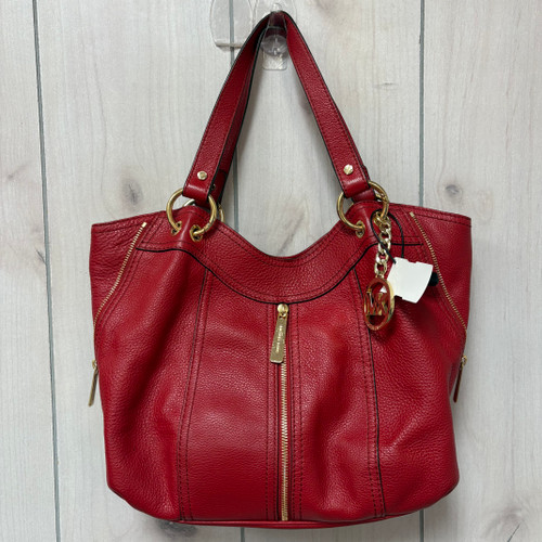 Vist Large View of Product Image Which is Used Michael Michael Kors Large Leather Handbag
