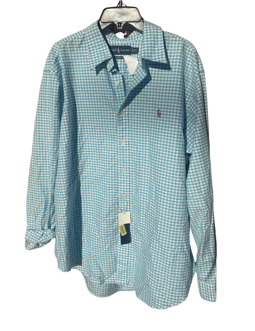 Vist Large View of Product Image Which is Used Ralph Lauren Blue Label Mens Long Sleeve Top 2X/18-18.5