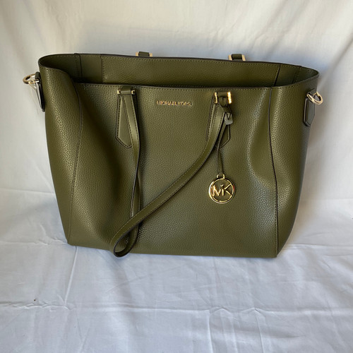 Vist Large View of Product Image Which is Used Michael Michael Kors Large Leather Handbag