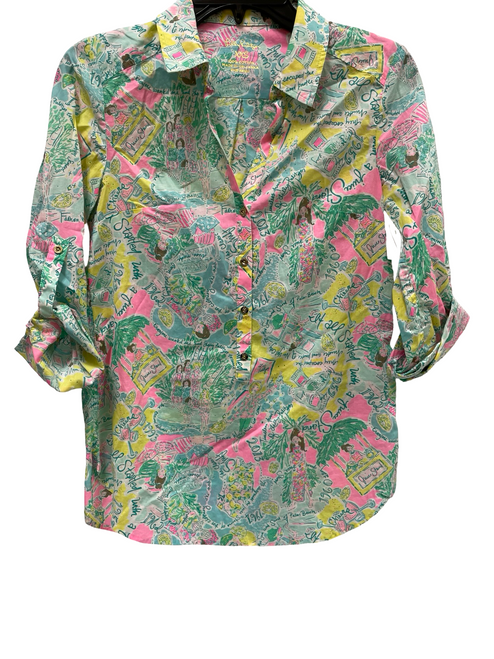 Vist Large View of Product Image Which is Used Lilly Pulitzer Long Sleeve Top XXS