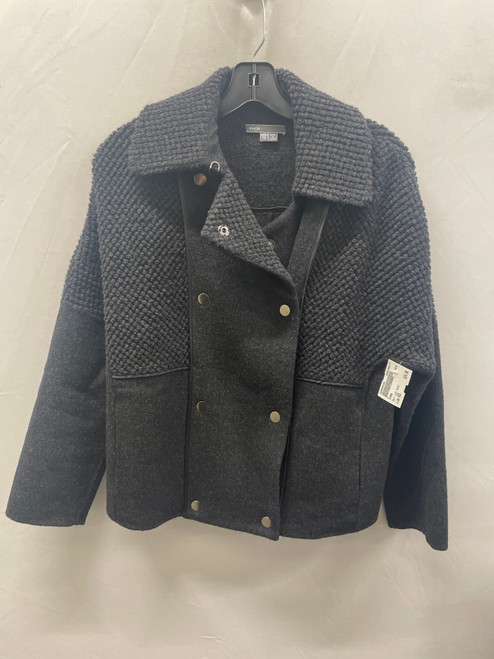 Vist Large View of Product Image Which is Used Dark Grey Vince Short Light Jacket XXS