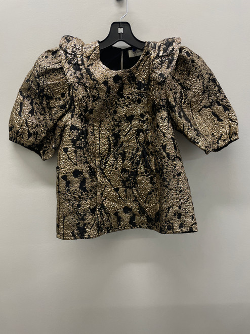 Vist Large View of Product Image Which is Used Gold Sparkly Sofie Schnoor Short Sleeve Top XS-0/2