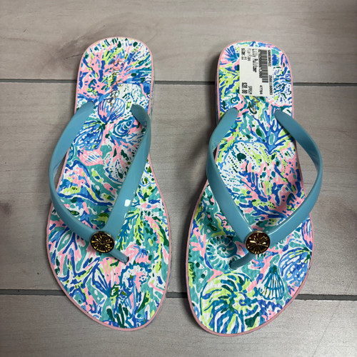 Vist Large View of Product Image Which is Used Lilly Pulitzer Flip Flops 11