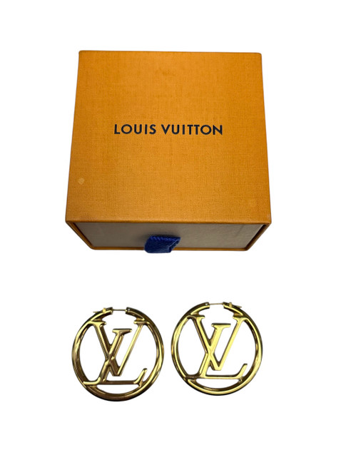 Vist Large View of Product Image Which is Used Louis Vuitton gold earrings
