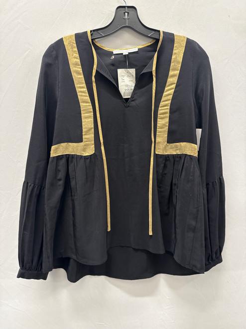 Vist Large View of Product Image Which is Used Amanda Uprichard Gold/Black Long Sleeve Top S-4/6