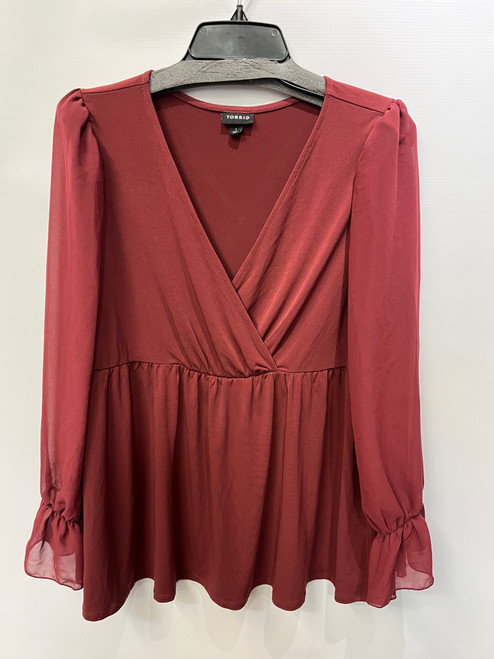 Vist Large View of Product Image Which is Used Torrid Long Sleeve Top 1X-18