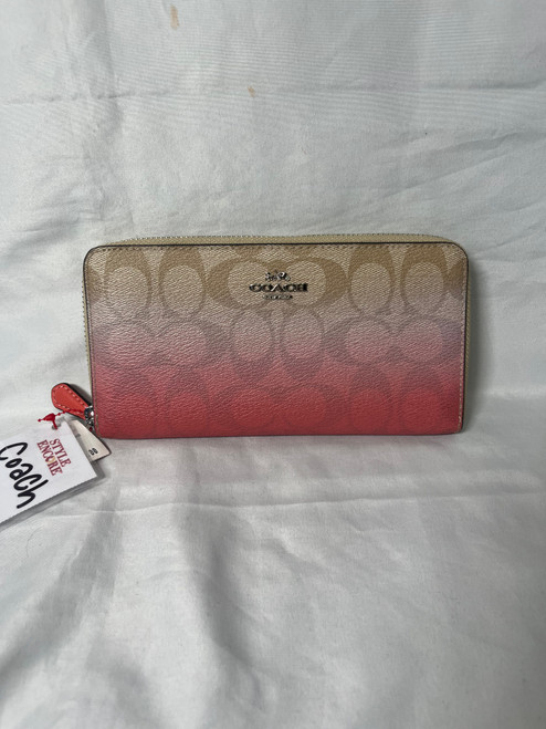 Vist Large View of Product Image Which is Used Coach Leather Wallet