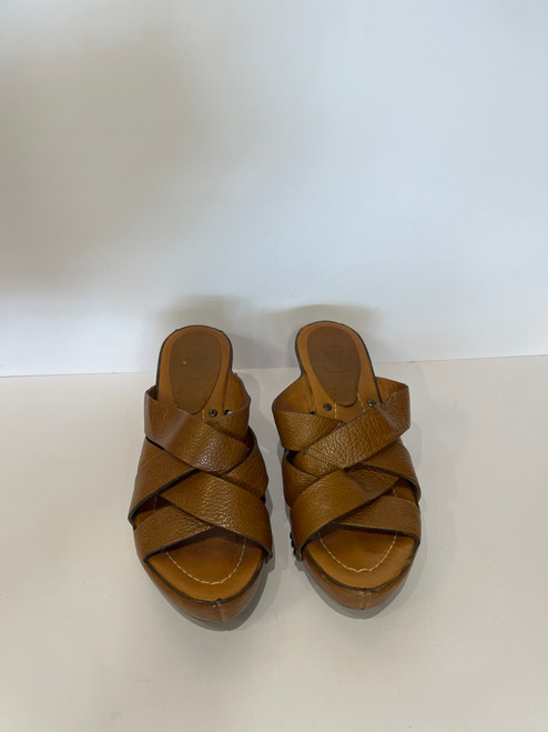 Vist Large View of Product Image Which is Used Frye Wedge Sandals 7