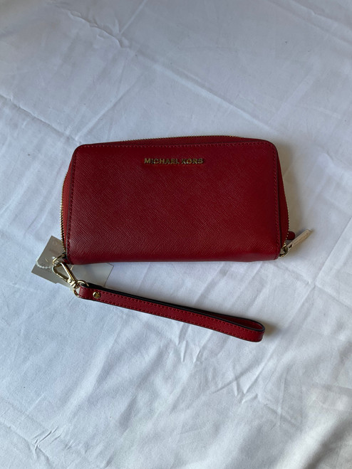 Vist Large View of Product Image Which is Used Michael Michael Kors Leather Wallet