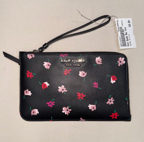 Vist Large View of Product Image Which is Used Kate Spade New York Leather Wristlet